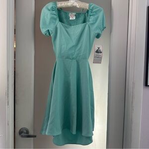 NWT Rare edition girls teal dress-14 girls